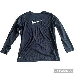 Black Nike Long Sleeve Shirt Boys Size XL